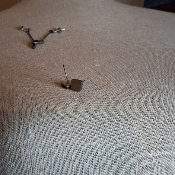 Vintage sterling Silver Dangle Earrings With Bonus Pair - Picture 4 of 7